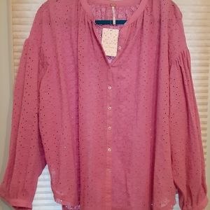 FREE PEOPLE blouse, medium, NWT
